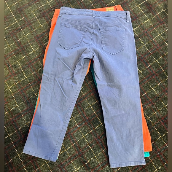 Bandolino Jeans set of 3 orange purple turqoise women's 6 - Picture 3 of 5